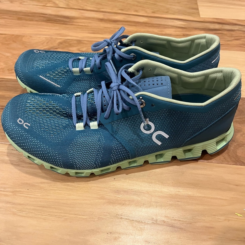 On Running Teal and Mint Sneakers